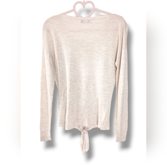 Madewell long sleeve Knit Top in Oatmeal - Picture 3 of 5